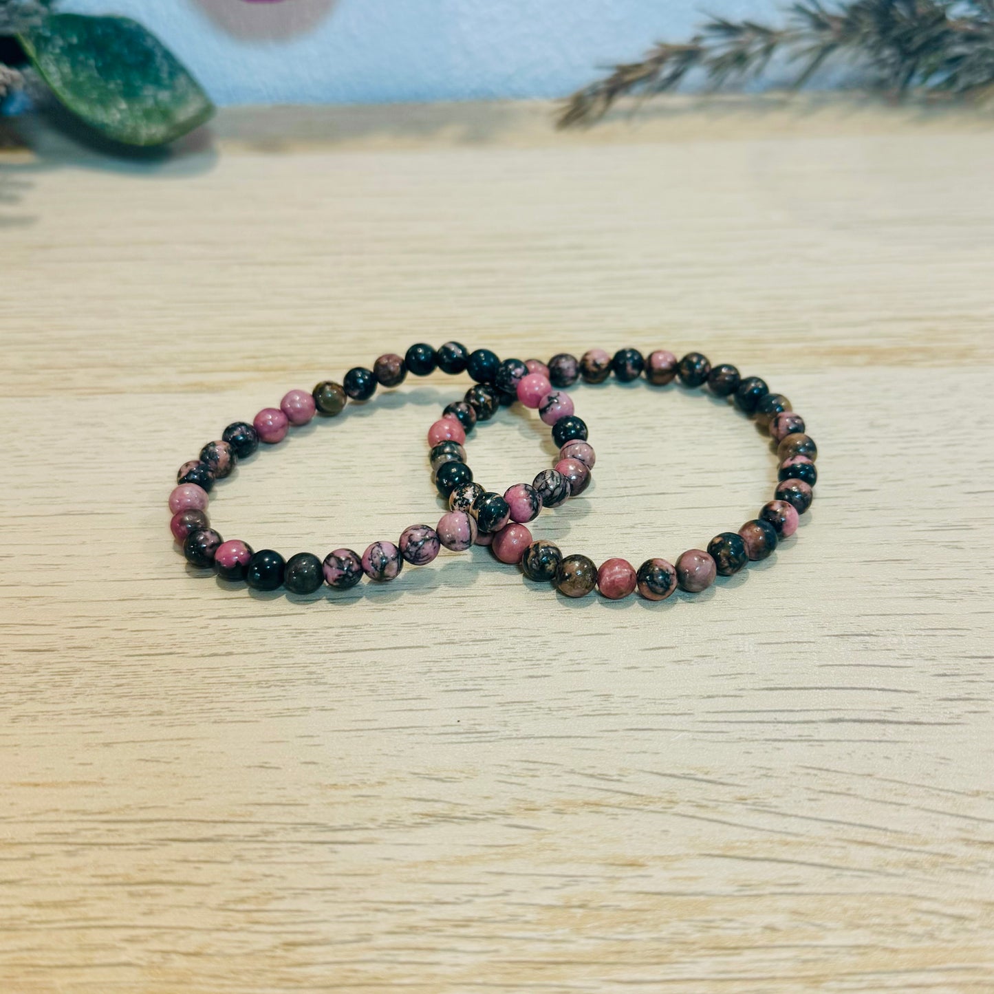 Pulsera Rodonita -Amistad, Perdón, Heridas