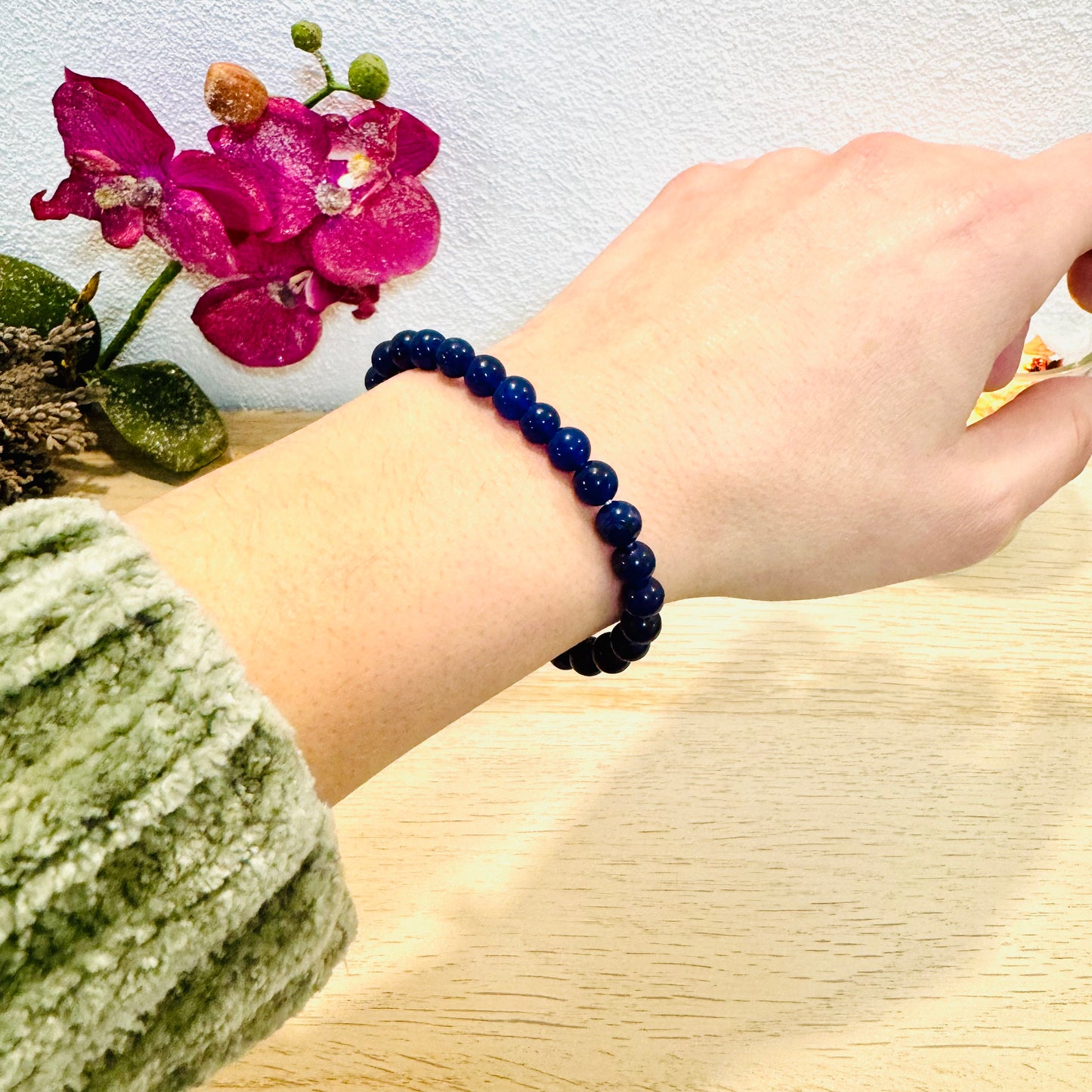 Pulsera Lapislázuli- Comunicación, Intuición, Expresión