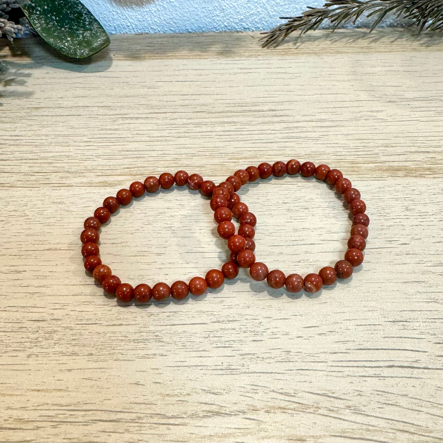 Pulsera Jaspe Rojo -Fuerza, Seguridad, Equilibrio