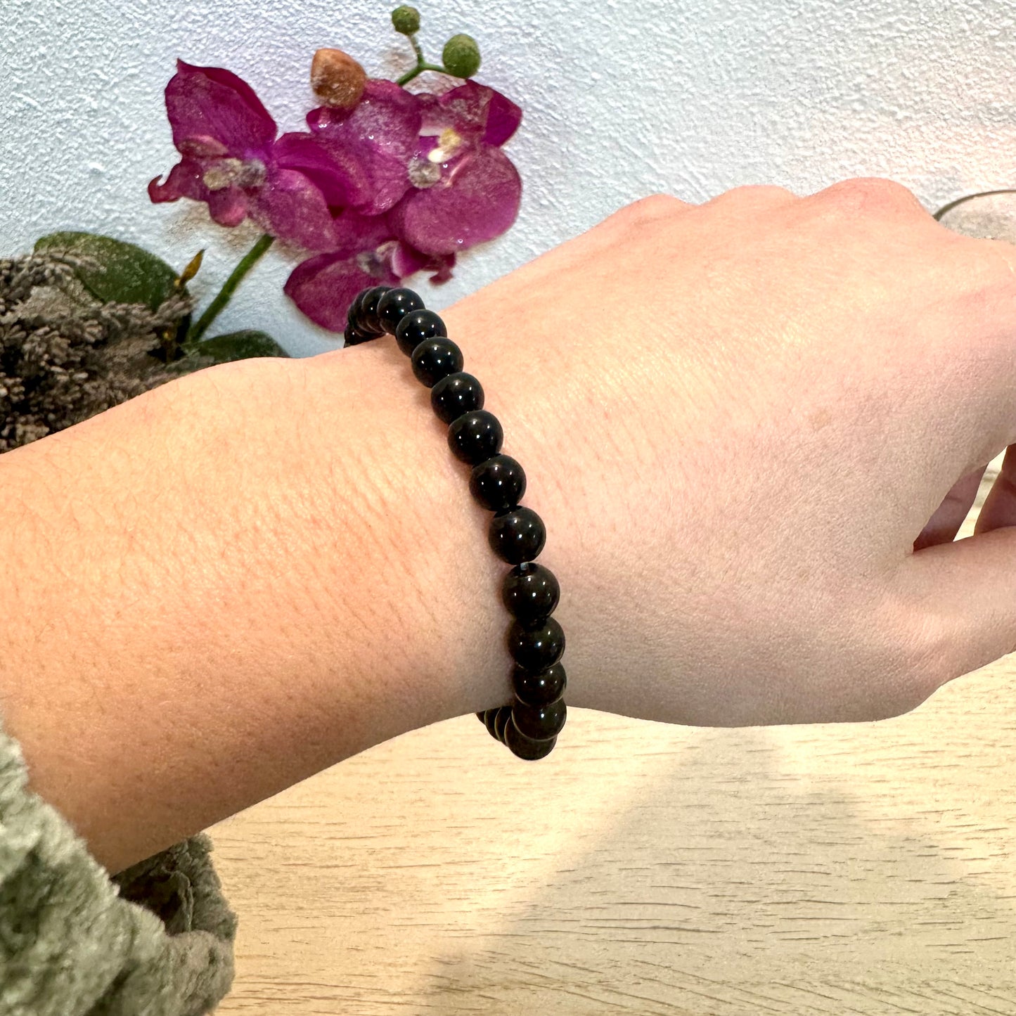 Pulsera Turmalina Negra-Protección