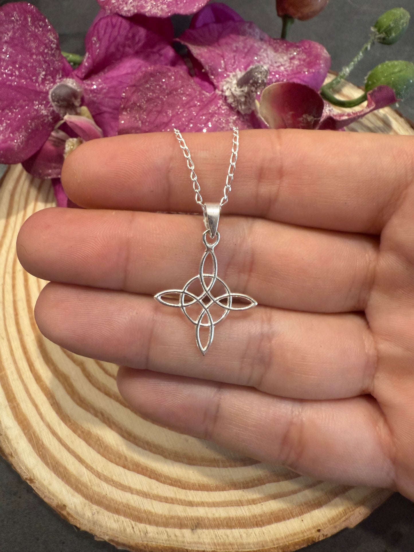 Nudo de Bruja 3cm Plata 925
