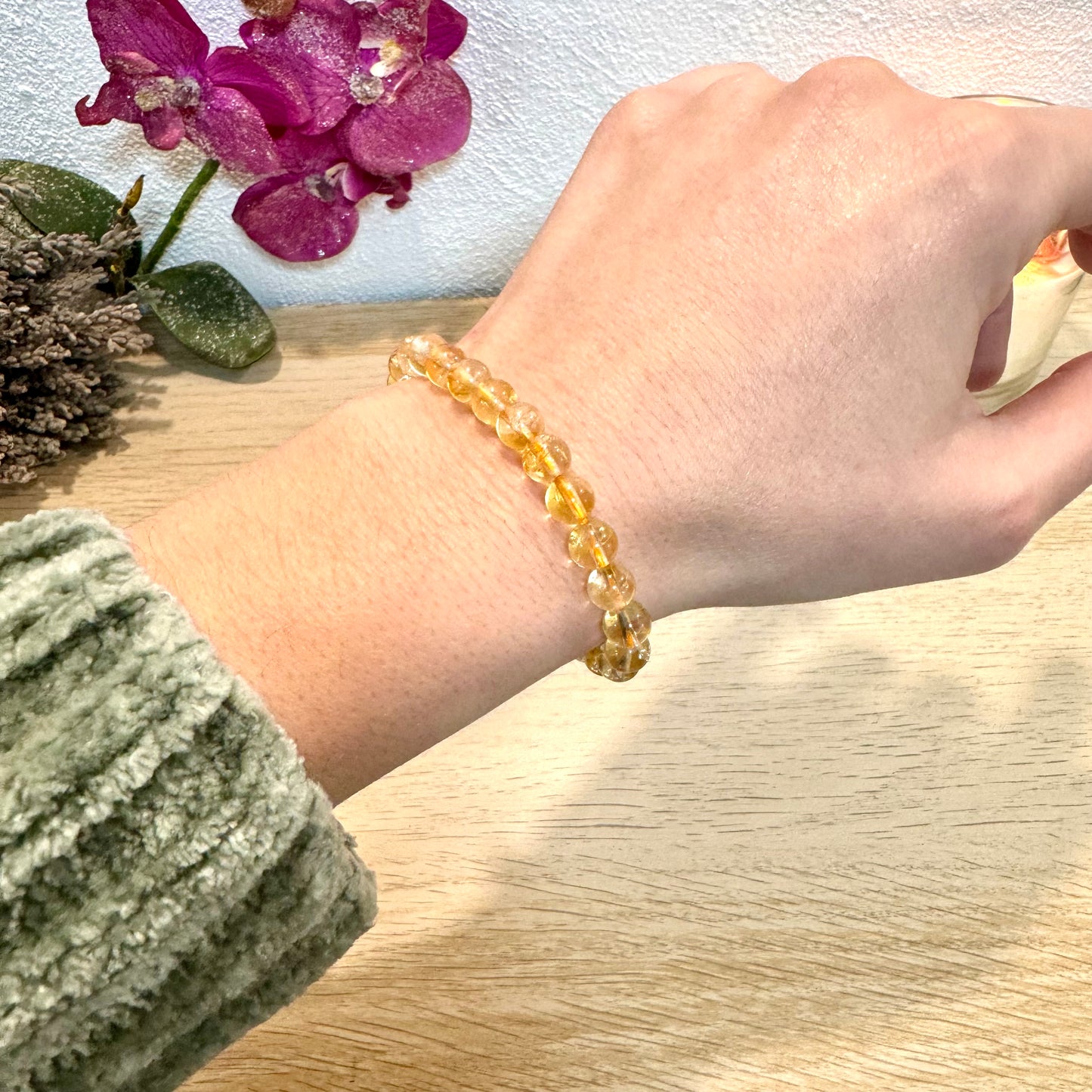Pulsera Cuarzo Citrino - Prosperidad, Creatividad, Vitalidad