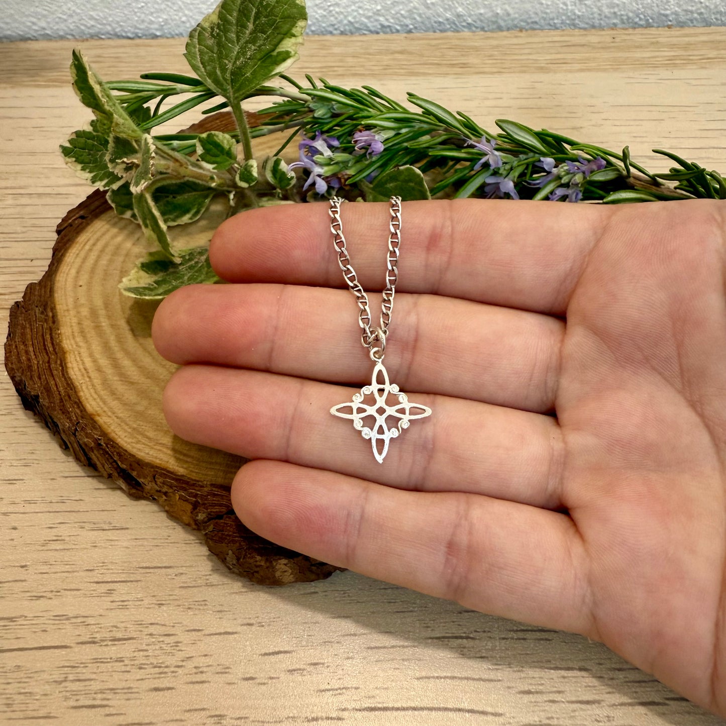 Nudo de Bruja 1,5cm Plata 925