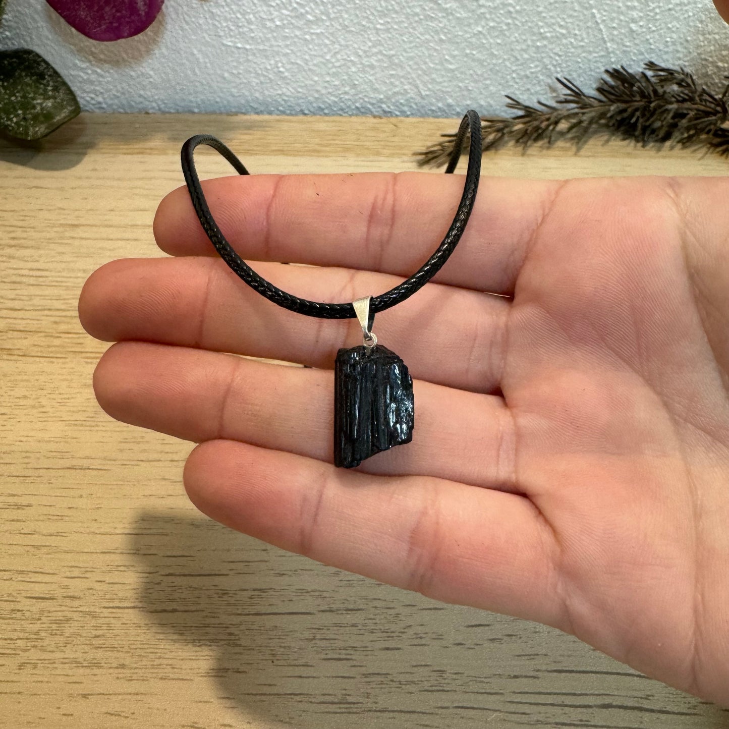 Colgante Turmalina Negra