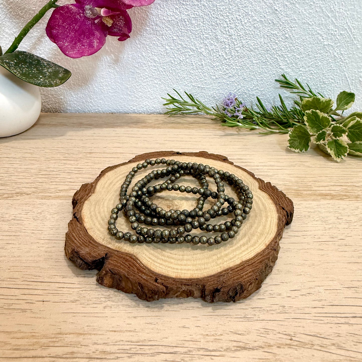 Pulsera Pirita- Dinero, Éxito y Protección