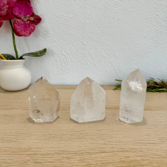 Puntas Cuarzo Cristal- Sanación, Meditación, Potenciador